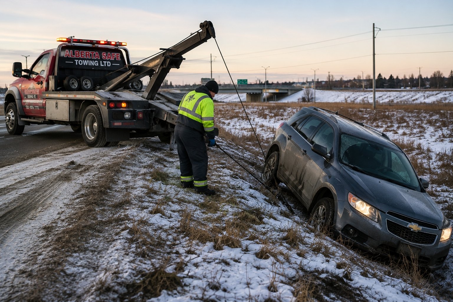 Vehicle Recovery from Ditch